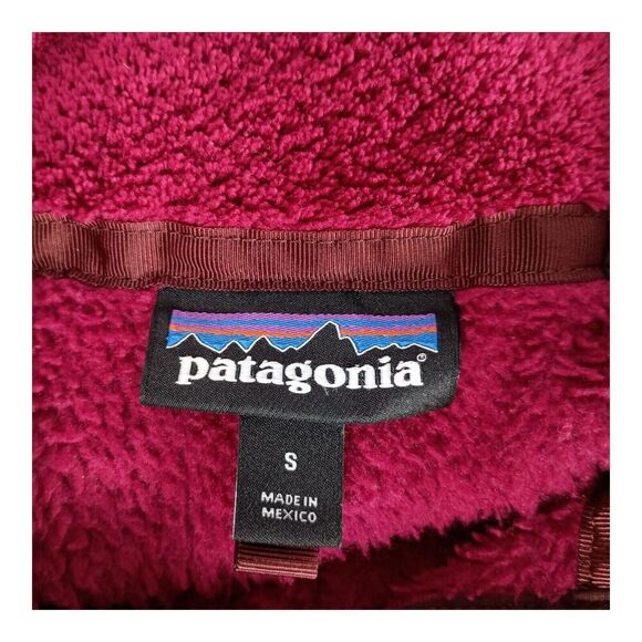 Patagonia Re-Tool Snap-T Fleece Pullover Polartex Burgundy Red Women's Small - Picture 4 of 5